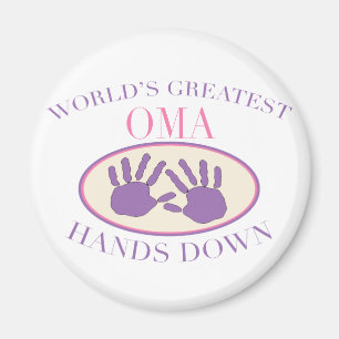 Bestes Oma übergibt unten T - Shirt Magnet