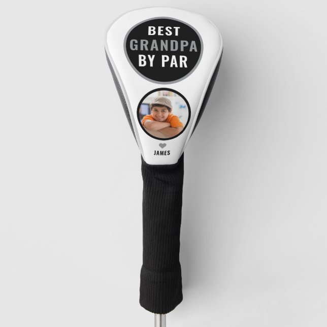 Bestes Opa by Par Golf Geschenk Individuelle Name  Golf Headcover (Vorderseite)