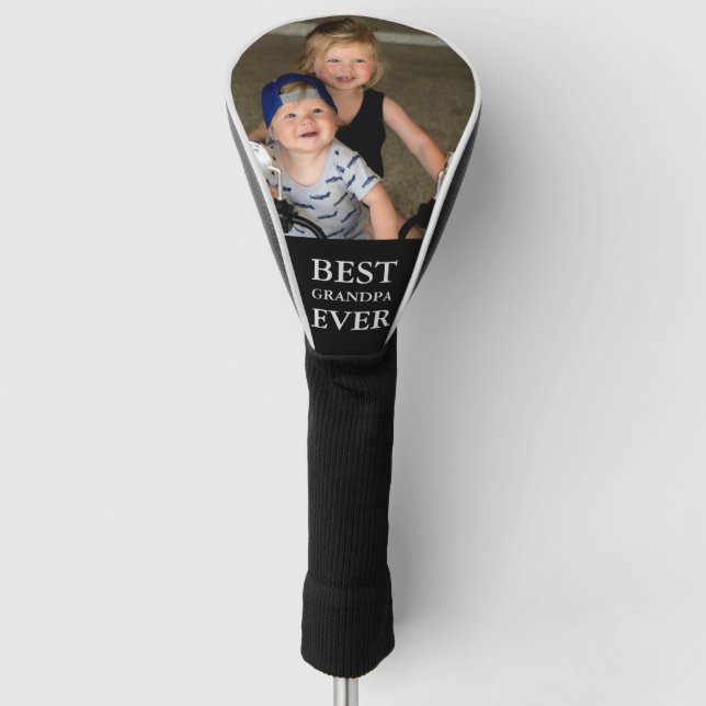 Bestes Opa-Foto Golf Headcover (Vorderseite)