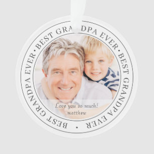 Bestes Opa je Modernes Klassisches Foto Ornament