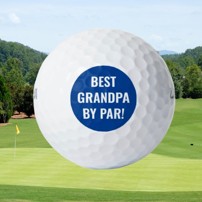 Bestes Opa von Par Sports Golfer Blau Golfball (Von Creator hochgeladen)