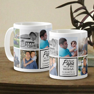 Bestes Papa am Weltvatertag - FotoCollage Kaffeetasse