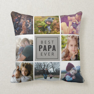 Bestes PAPA-Foto Kissen