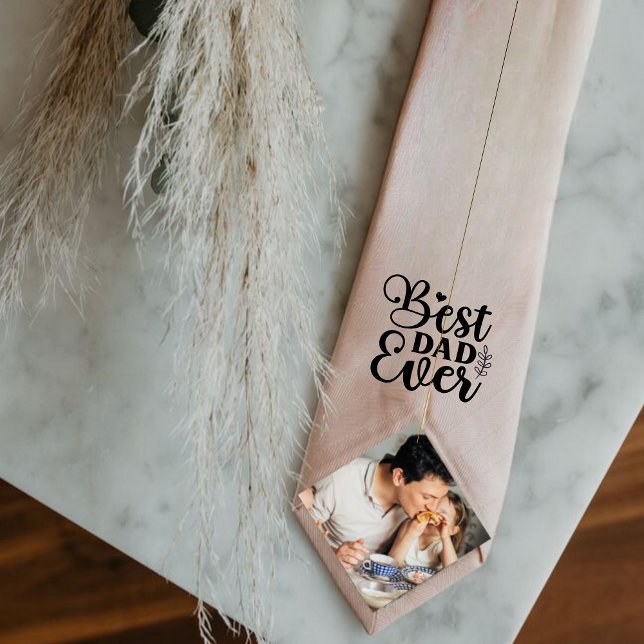 Bestes Papa-Geschenk von Daughter Rose Gold Krawatte (Von Creator hochgeladen)