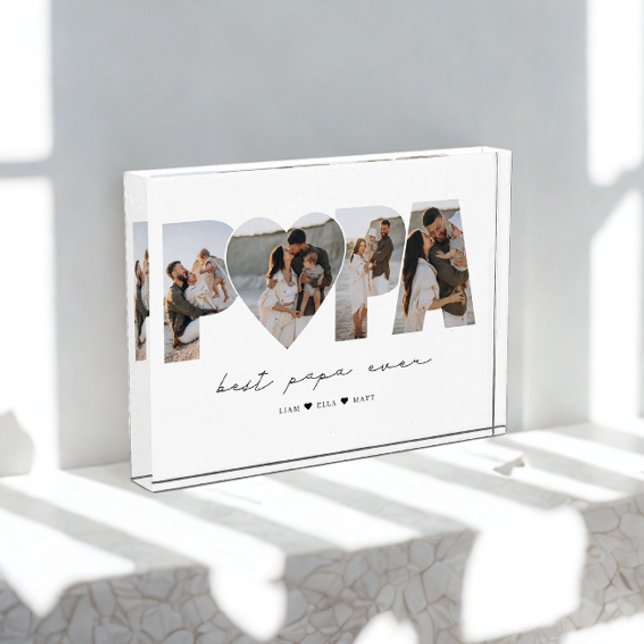 Bestes Papa je 4 Fotomaterial für Vater oder Großv Fotoblock (Von Creator hochgeladen)