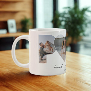 Bestes Papa je 4 Fotomaterial für Vater oder Großv Jumbo-Tasse