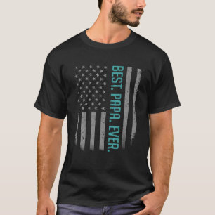 Bestes Papa-je-US-amerikanisches Flag Shirt Gesche