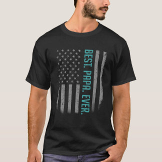 Bestes Papa-je-US-amerikanisches Flag Shirt Gesche