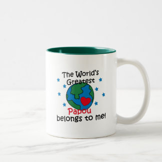 Bestes Papou gehört mir Zweifarbige Tasse