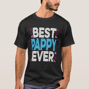 Bestes Pappy je Funny Heart Liebe Matching Family T-Shirt