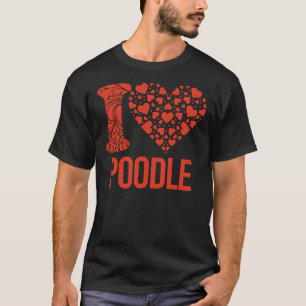 Bestes Poodle je I Liebe You Poodle T-Shirt