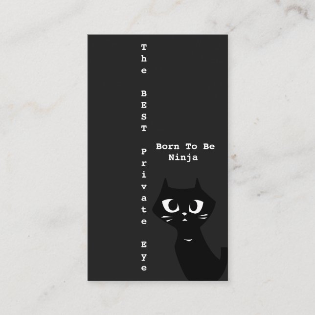 Bestes privates Auge Ninja Visitenkarte (Vorderseite)
