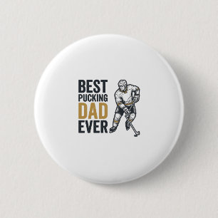 Bestes Pucking Papa Aller Hockey Papa Shirt Design Button