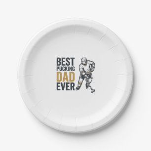 Bestes Pucking Papa Aller Hockey Papa Shirt Design Pappteller