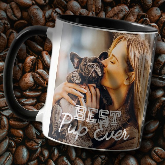 Bestes Pup je Modernes Cooles Stitch Pet Puppy Fot Zweifarbige Tasse (Von Creator hochgeladen)