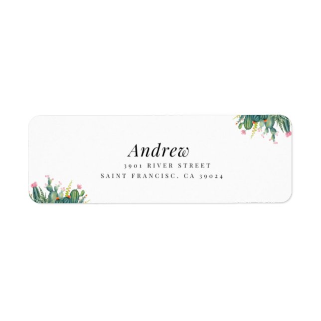 Bestes schlichtes elegantes Paar-Rücksendelabel (Vorne)