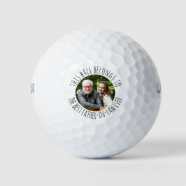 Bestes Schwiegervater-Personalisiertes Foto Golfball