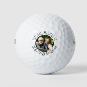 Bestes Schwiegervater-Personalisiertes Foto Golfball