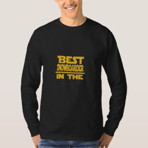 Bestes Snowboard in der Galaxie T-Shirt