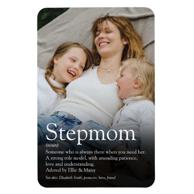 Bestes Stepama, Stepmutter Definition Foto Magnet (Vertikal)