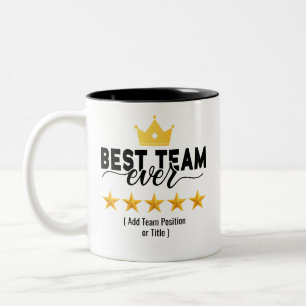 Bestes Team Aller Zeiten Benutzerdefinierter Nam Zweifarbige Tasse