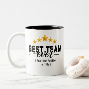 Bestes Team Aller Zeiten Benutzerdefinierter Nam Zweifarbige Tasse