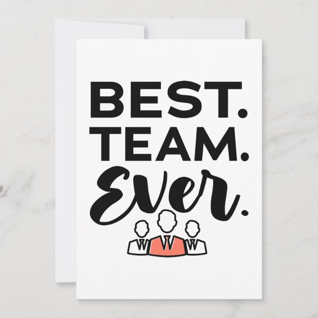 Bestes Team aller Zeiten, Teamgeschenke für Mitarb (Vorderseite)