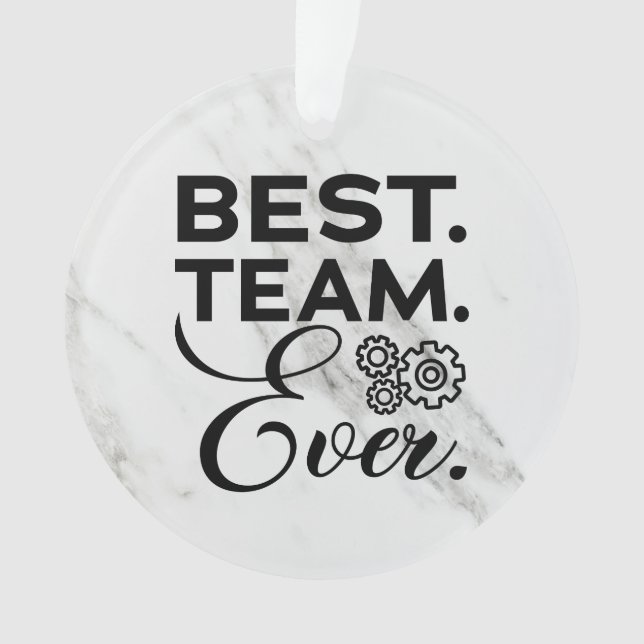 Bestes Team aller Zeiten, Wertgutscheine für Mitar Ornament (Vorderseite)