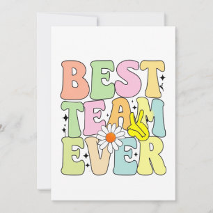 Bestes Team Dankeskarte