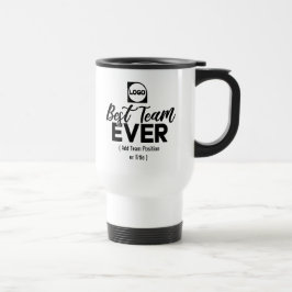 Bestes Team je | Individuelle Name und Logo Reisebecher