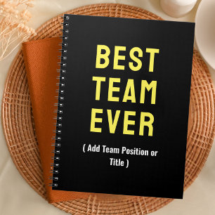Bestes Team je Mitarbeiter Coworker Teamwork Gesch Notizblock
