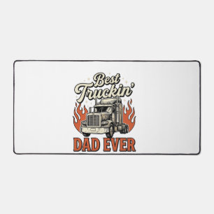 Bestes Truckin Papa Aller Zeiten Vintage Truck Vat Schreibtischunterlage