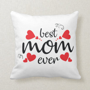 Bestes Typografie  Throw-Kissen der Mama-Mutter Kissen