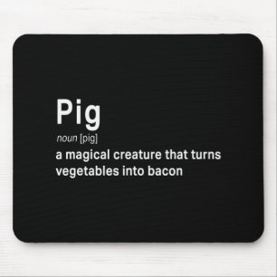 Bestes Unglaublich witzig Spiel und Bacon Definiti Mousepad