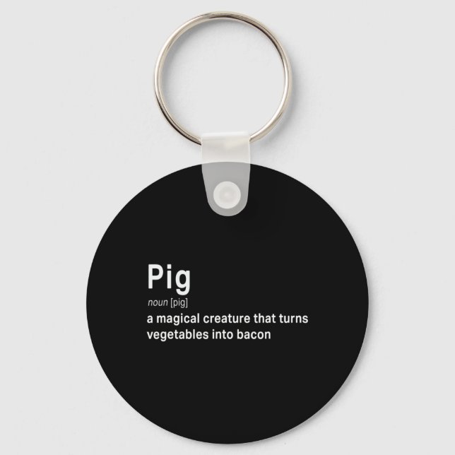 Bestes Unglaublich witzig Spiel und Bacon Definiti Schlüsselanhänger (Vorderseite)