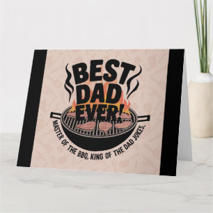 Bestes-Vater-aller-Zeiten-BBQ-Design – König des G Karte