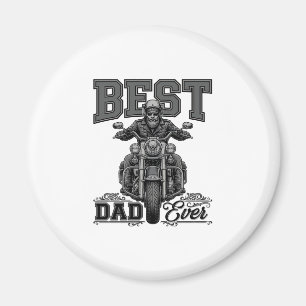 Bestes-Vater-aller-Zeiten-Biker-Vintage-Stickerei- Magnet