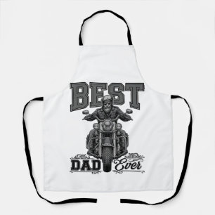 Bestes-Vater-aller-Zeiten-Biker-Vintage-Stickerei- Schürze