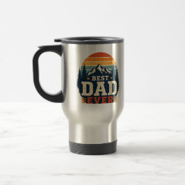 Bestes-Vater-aller-Zeiten-Retro-Berg-Sonnenunterga Reisebecher