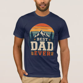 Bestes-Vater-aller-Zeiten Retro-Berg-T-Shirt | Vin T-Shirt