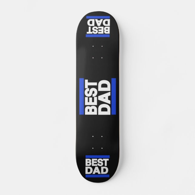 Bestes Vater-Blau Skateboard (Vorderseite)