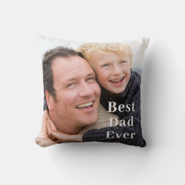 Bestes Vater-Foto Kissen