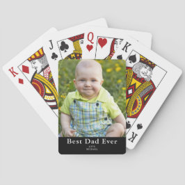 Bestes Vater-Foto Spielkarten