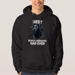 Bestes Vater-jemals-Black Labrador Retriever-Portr Hoodie