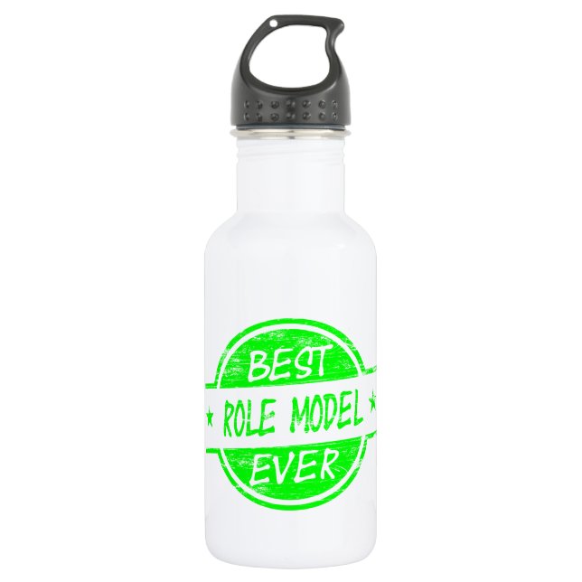 Bestes Vorbild-überhaupt Grün Trinkflasche (Vorderseite)