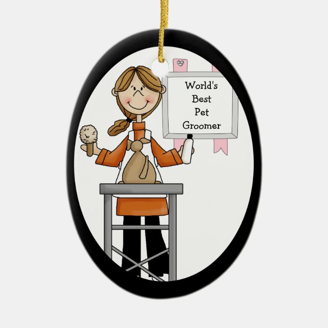 Bestes Weibchen Tee und Bier Keramikornament (Vorne)