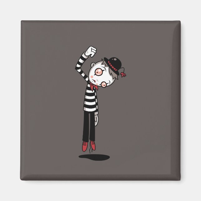 Bestest Mime Ever Magnet (Vorne)