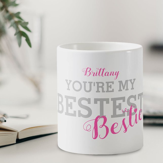 Besteste Bestie| Niedliche Bestie-BESTE FREUNDIN Kaffeetasse (Von Creator hochgeladen)