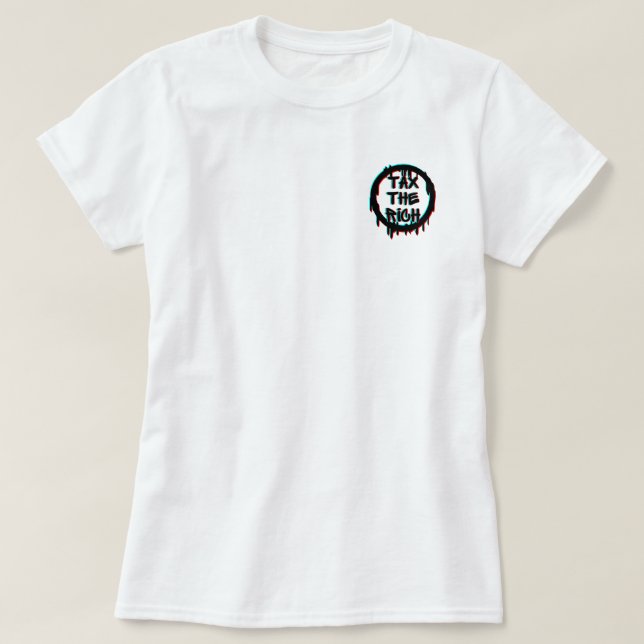 Besteuerung des reichen ursprünglichen T - Shirt (Design vorne)