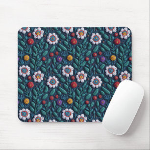 bestickte Blume Mousepad